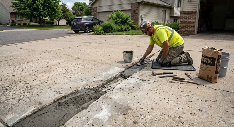 Cement Driveway Repair in Corpus Christi, TX