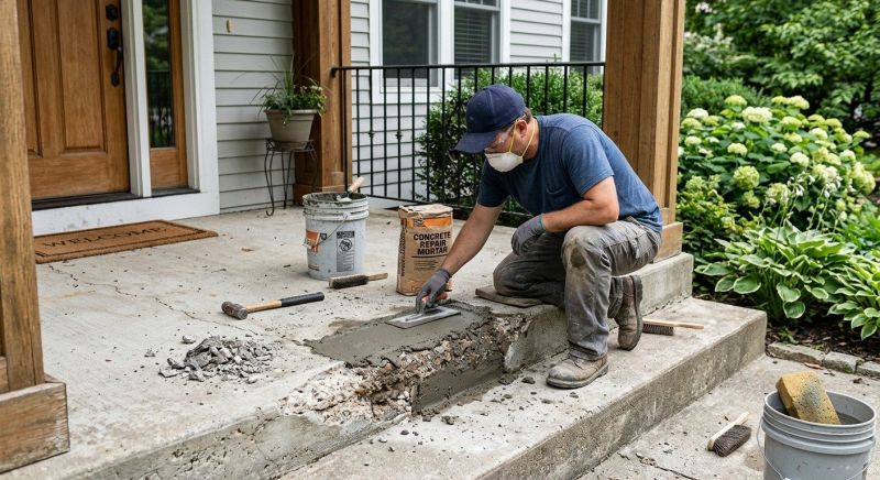 Concrete Spalling Repair in West Des Moines, IA