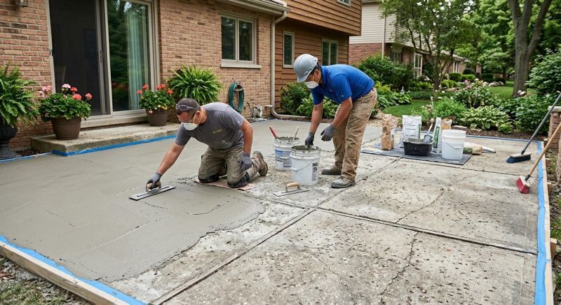 Patio Resurfacing in Des Moines, IA