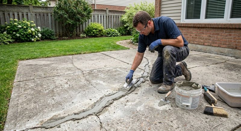 Patio Slab Repair in Des Moines, IA